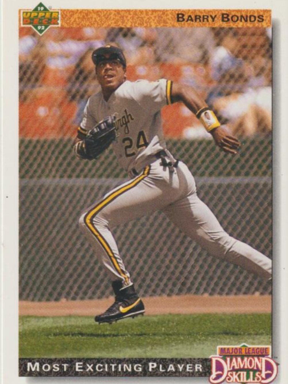 Barry Bonds 1992 Upper Deck Diamond Skills #721